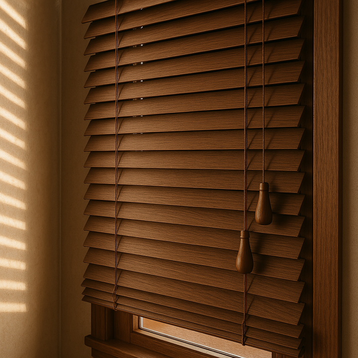 Wooden Venetian blinds