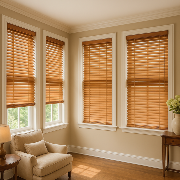 Wooden Venetian blinds